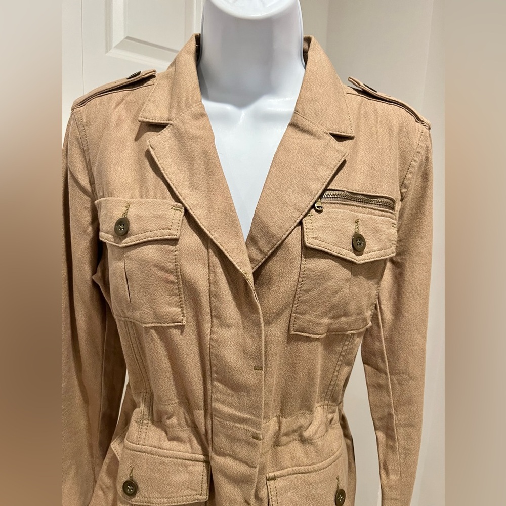 Eddie Bauer Vintage Women's Beige Utility Jacket